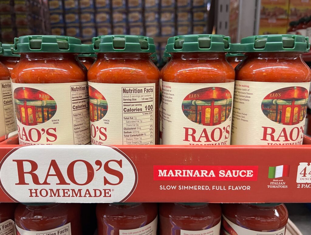 raos pasta sauce 