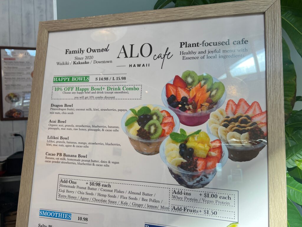 bowl menu