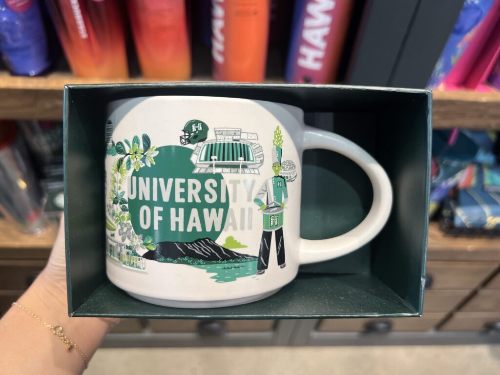 ハワイ限定【Starbucks 】 UH HAWAIIデザイン マグカップ414ml ハワイスタバに最新マグカップとタンブラーが登場!ハワイ限定
